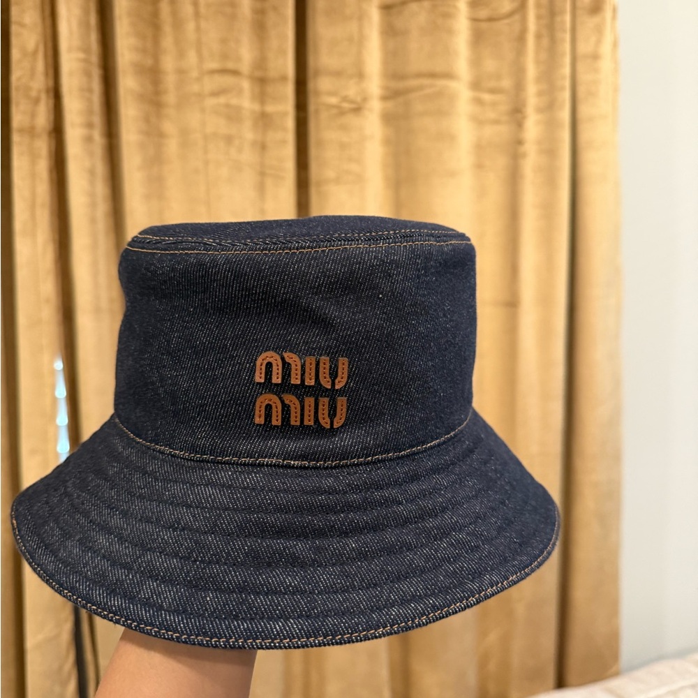 Miu Miu Denim Bucket Hat size Small